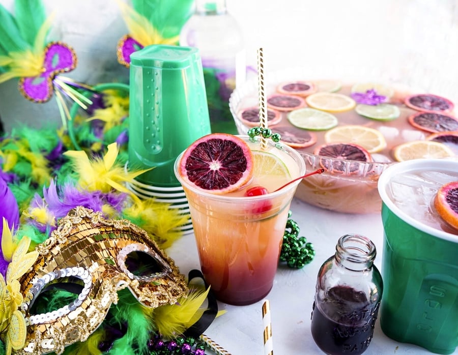 mardi gras party punch